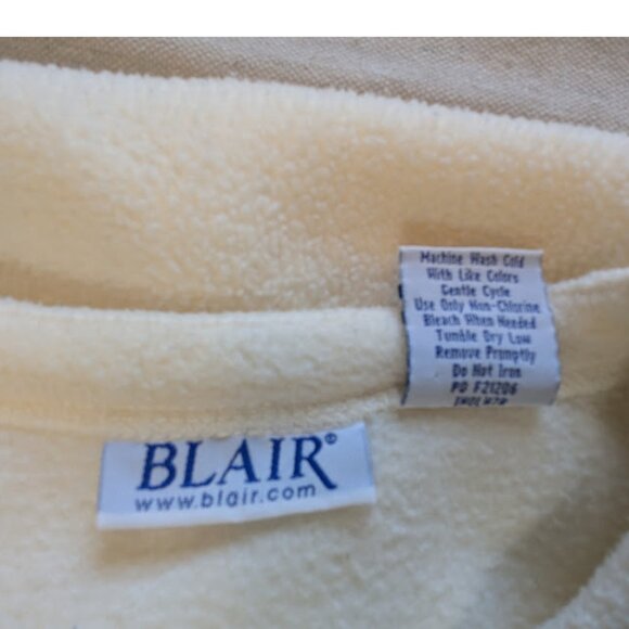 Vintage Cottagecore Blair Embroidered Bird Fleece Cardigan Woodland Fairy Cozy L - Picture 14 of 14